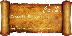 Csepeli Marcell névjegykártya